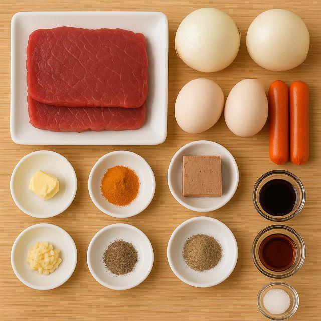 Nguyên liệu để làm bò né