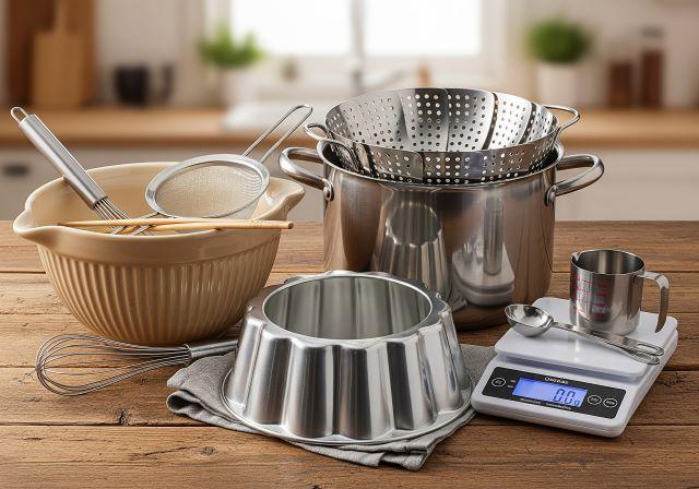 Các dụng cụ làm bánh flan