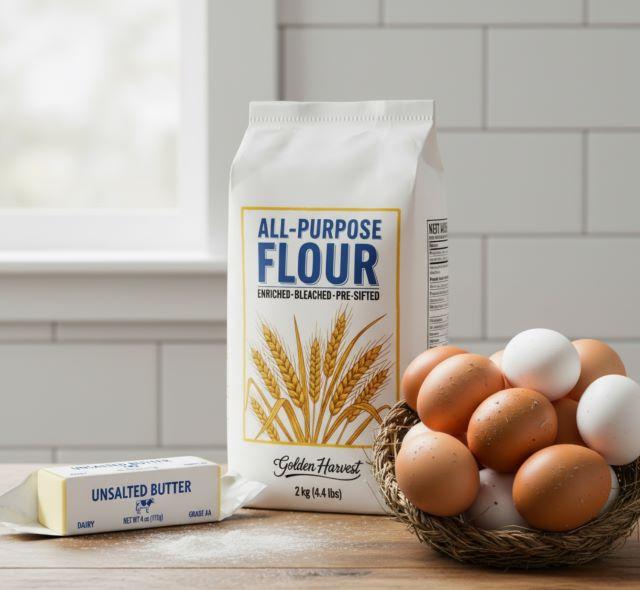 Nguyên liệu để làm bánh su kem