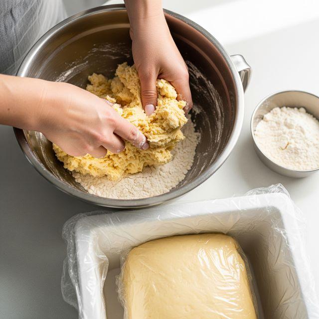 Trộn nào bột và bơ