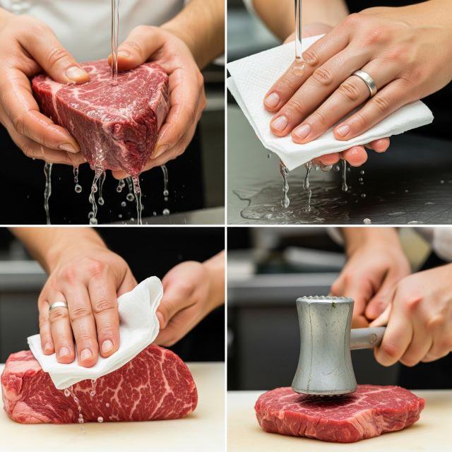 Sơ chế thịt bò
