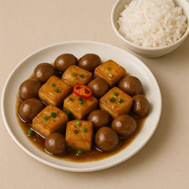 Cho ra đĩa và thưởng thức cùng với cơm nóng thôi