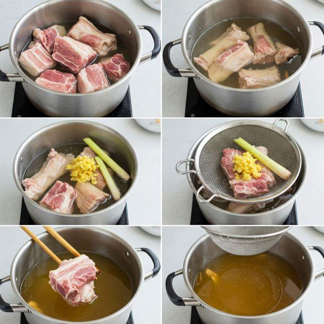 Cách nấu nước dùng xương