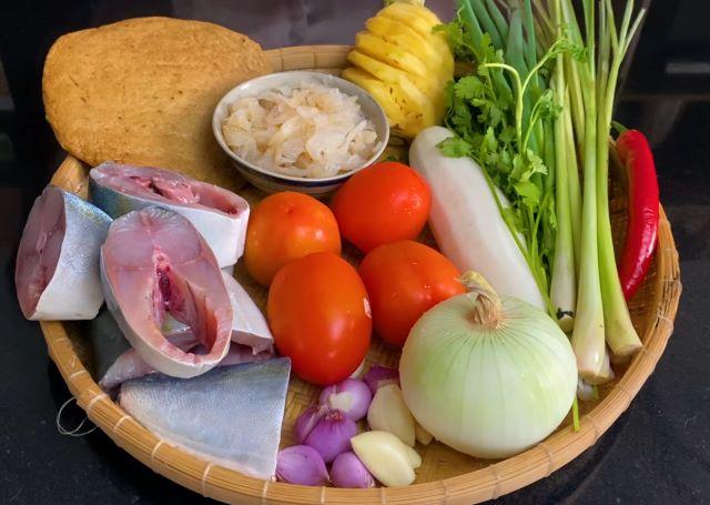 Nguyên liệu để nấu bún sứa - Ảnh sưu tầm