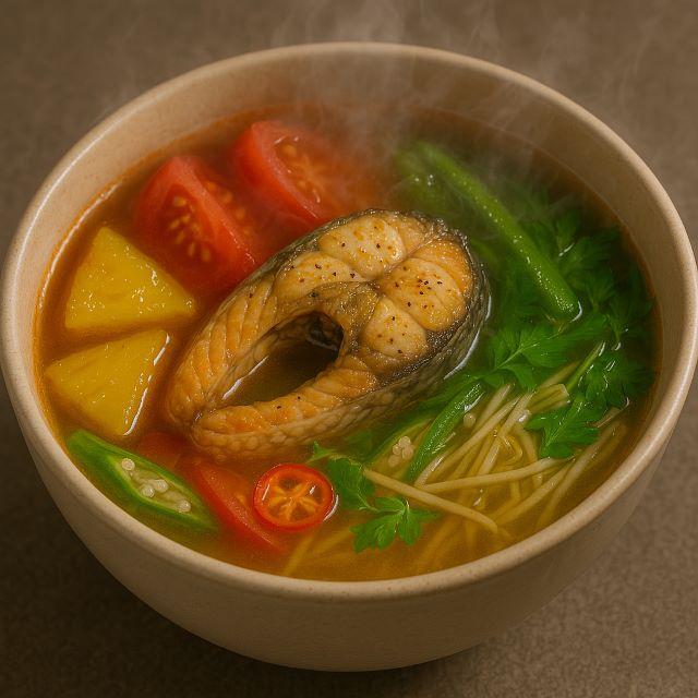 Thưởng thức ngay bát canh chua cá lóc thơm ngon nóng hổi