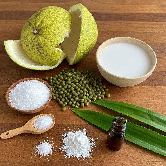 Nguyên liệu để nấu chè bưởi