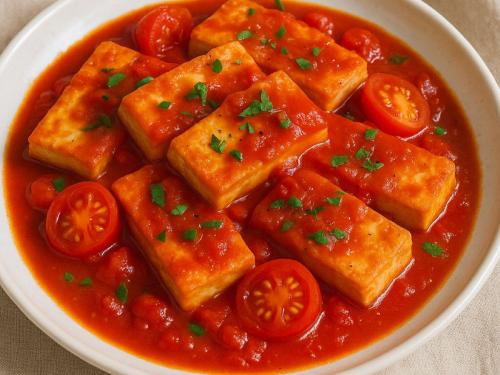 Cách nấu đậu hũ sốt cà chua "Dễ như ăn kẹo"