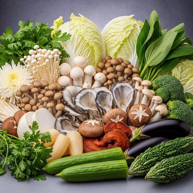 Các loại rau củ tươi để ăn lẩu chay