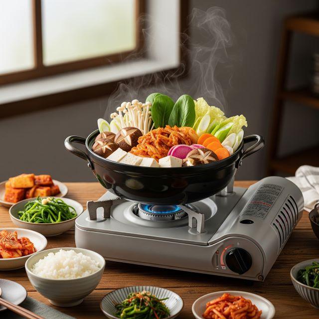 Lẩu kim chi chay chua cay bùng vị