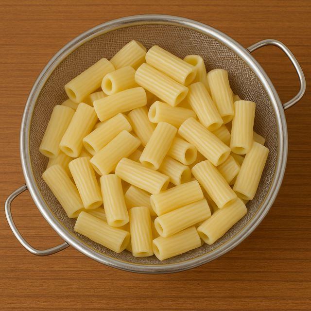 Vớt nui ra cho ráo nước