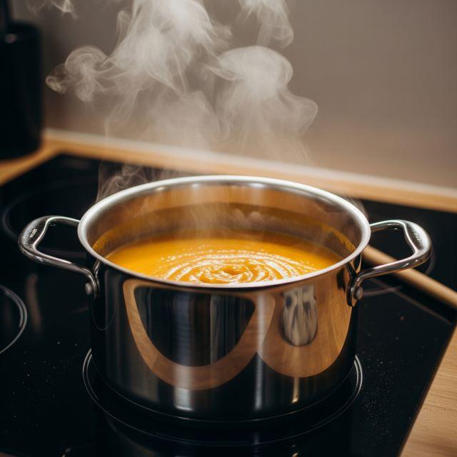 Bước nấu món súp bí đỏ