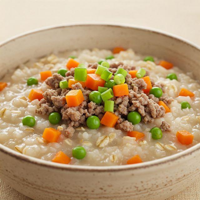 Cháo yến mạch thịt bằm - món ăn đầy dinh dưỡng