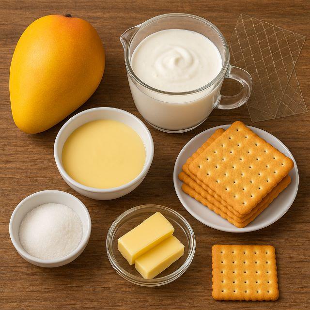 Nguyên liệu làm bánh mousse xoài