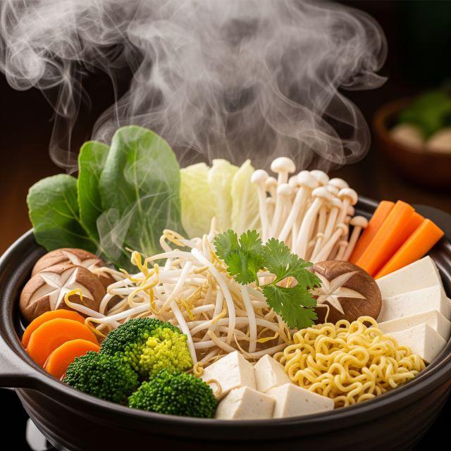 Thưởng thức ngay hương vị lẩu chay vừa nấu xong thôi