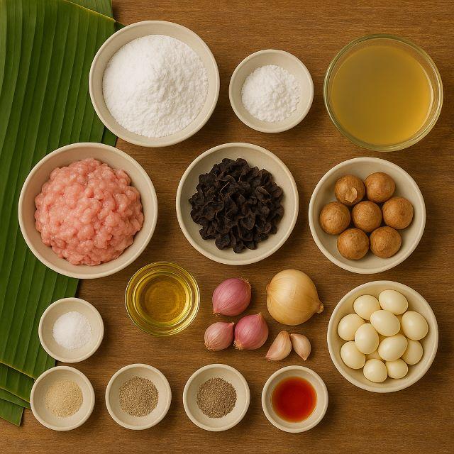 Nguyên liệu làm bánh giò nóng