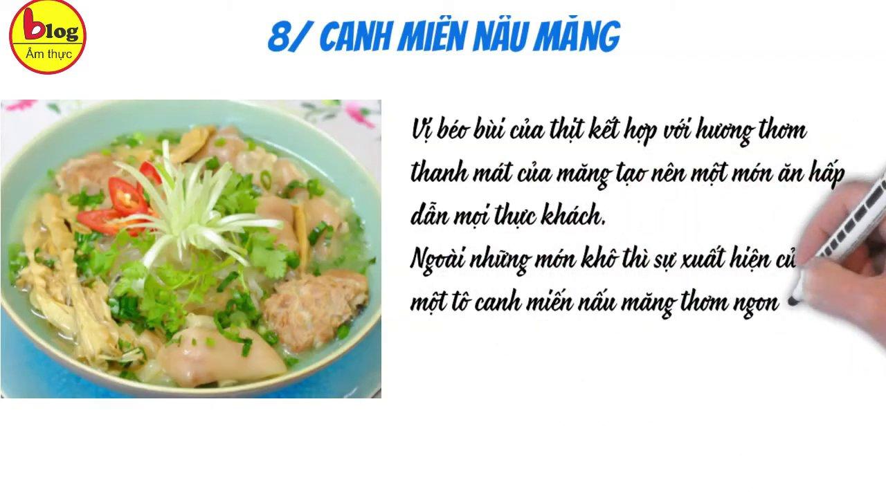 Canh miến măng nóng hổi - hương vị ấm áp cho bữa cơm sum họp cuối năm.